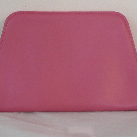 Narciso Rodriguez Parfums Rose Pink Faux Leather Toiletry Make Up Bag w/Handle - Picture 4 of 6